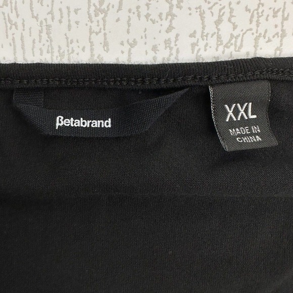 BETABRAND The Sweatshirt Silk Modal Travel A Line Swing Dress Black Size XXL - Picture 9 of 15